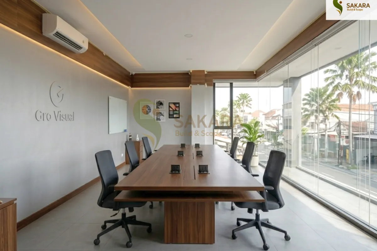 Desain Interior Kantor Minimalis: Transformasi Ruang Rapat beridentitas - Foto 2